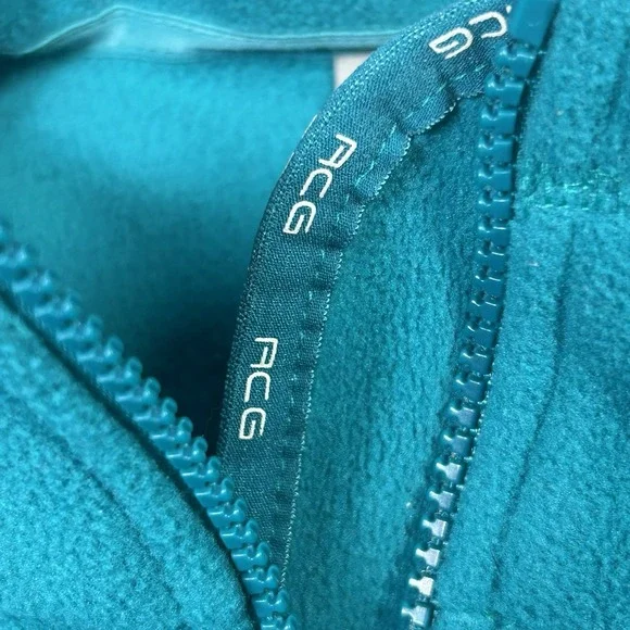 Nike ACG Fleece Womens Medium Teal Fit Therma Full Zip Cozy Vintage - Picture 7 of 10